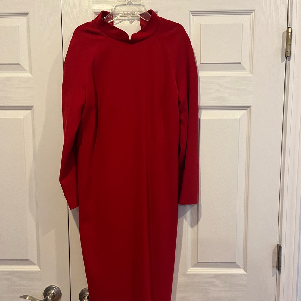 Red Wool Dress